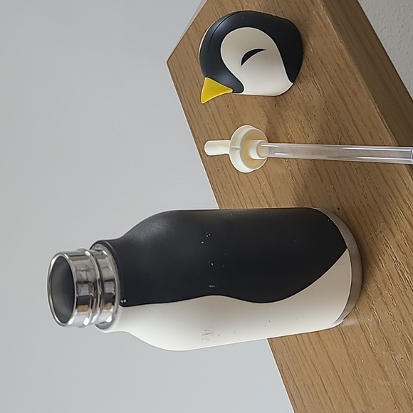 Asobu Penguin Design Insulated Water Bottle - Black and White - Picture 2 of 8